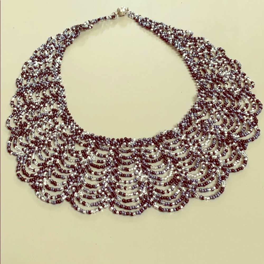 Handmade Beaded Collar Necklace